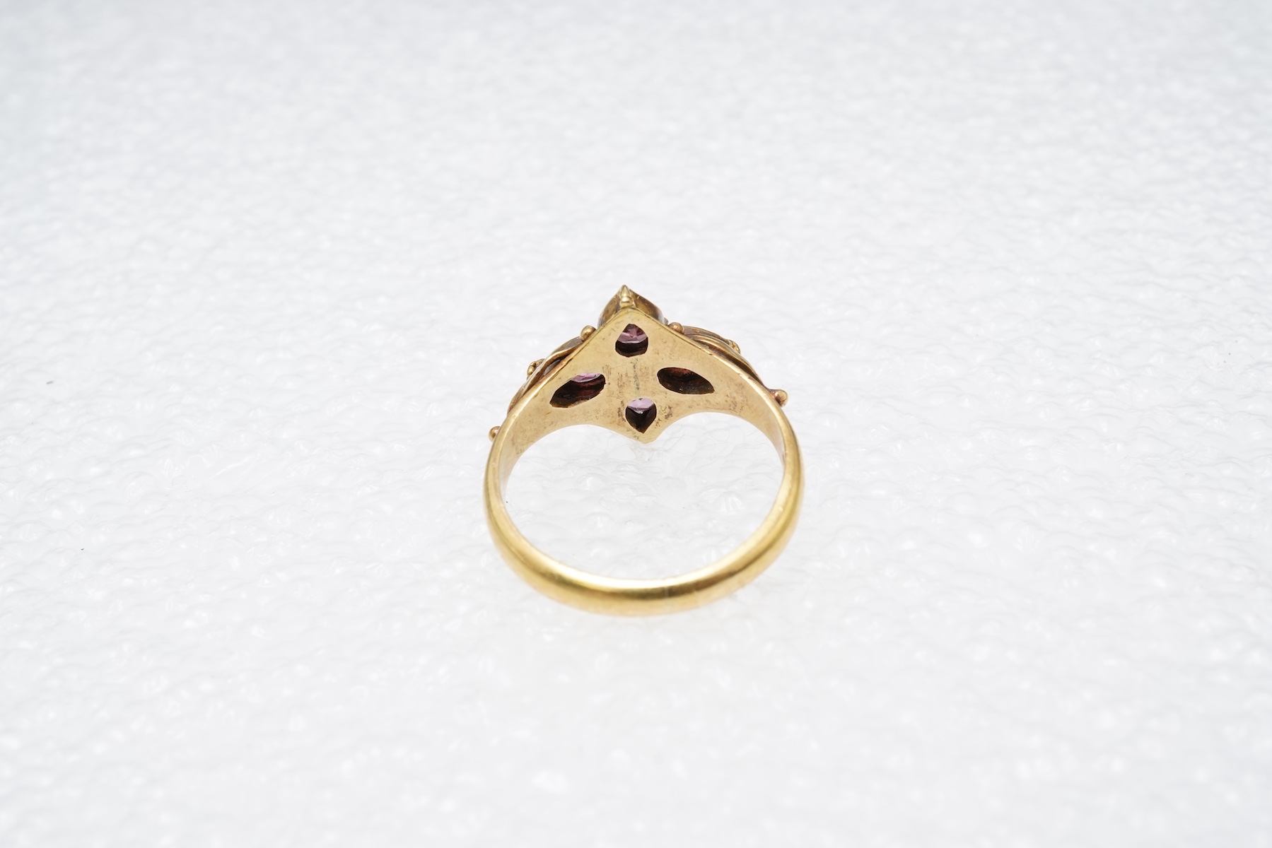 A pink tourmaline and diamond ring, circa 1988